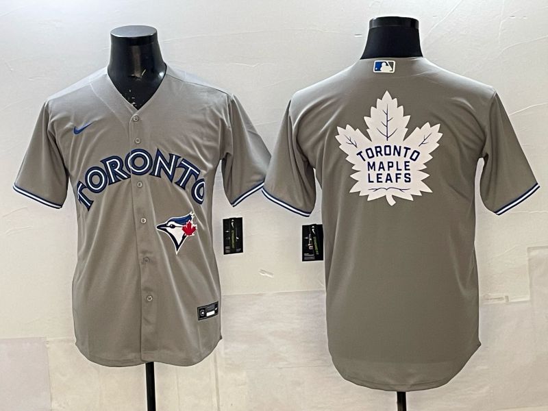 Men 2025 Nike Toronto Blue Jays Blank Grey Game MLB Jersey 014->toronto blue jays->MLB Jersey
